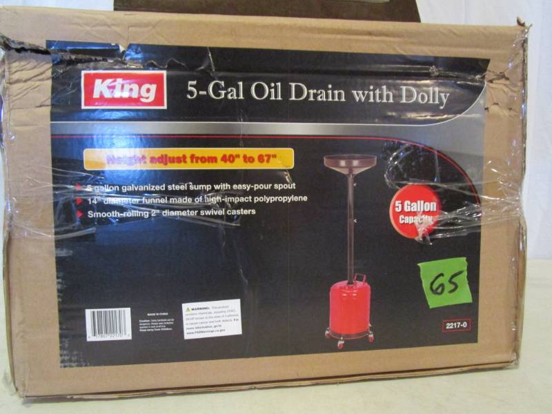 lot 65 image: King 5 Gallon Oil Drain