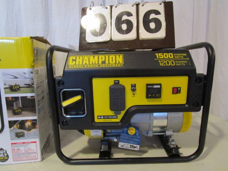 lot 66 image: Champion 1200 Watt Portable Generator