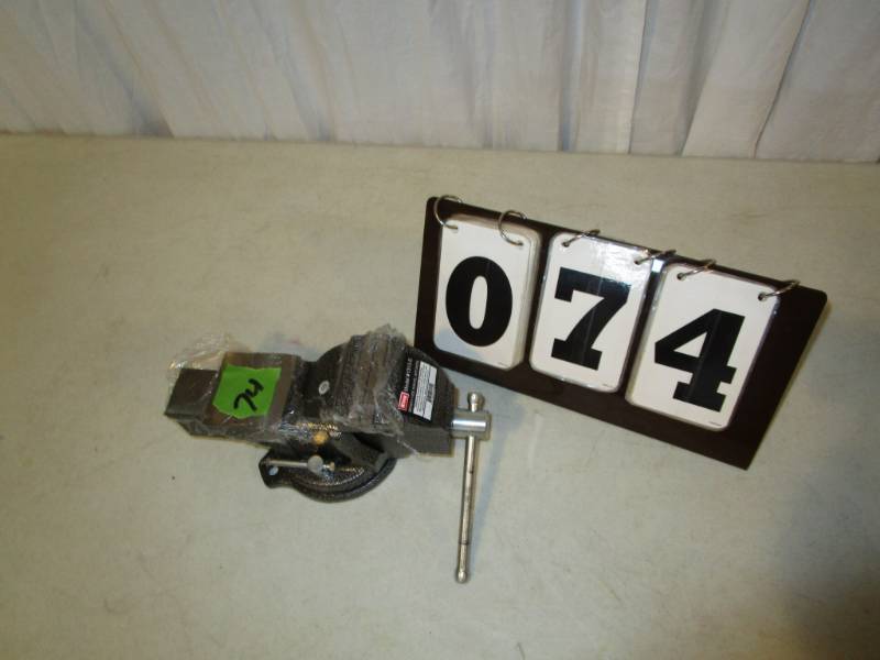 lot 74 image: King Bench Swivel Vise with 3 Anvil