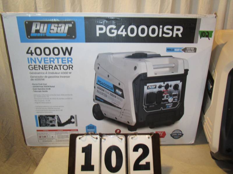 lot 102 image: Pulsar 4000 Watt Inverter Generator