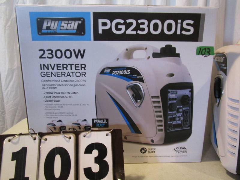 lot 103 image: Pulsar 2300 Watt Inverter Generator