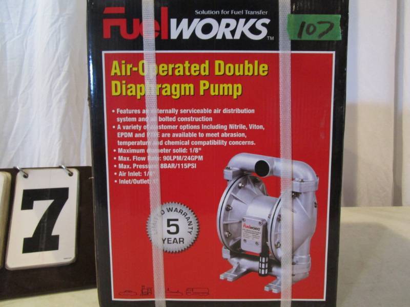 lot 107 image: Fuel Works Air Operated Double Diaphragm Pump