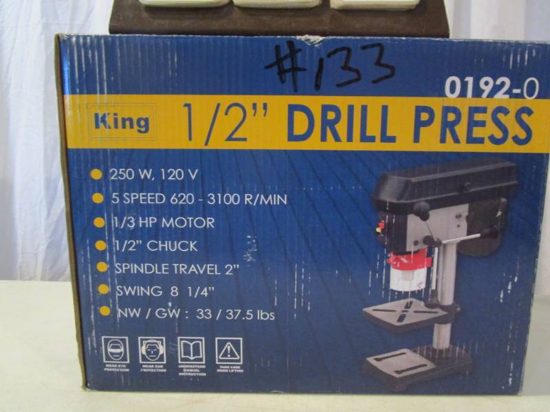lot 133 image: King 12 Drill Press