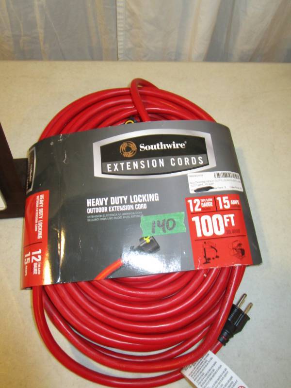 lot 140 image: Southwire Extension Cord - 100 ft