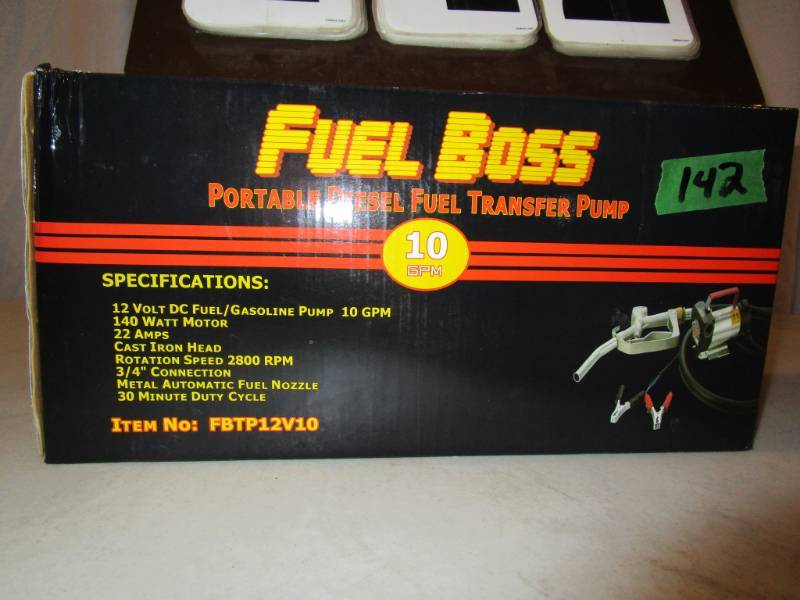 lot 142 image: Fuel Boss Portable Diesel Fuel Transfer Pump