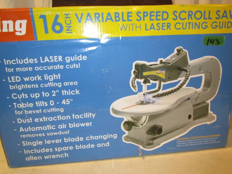 lot 143 image: King 16 Variable Speed Scroll Saw