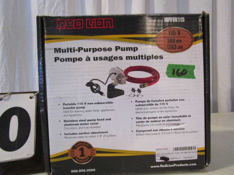 Red Lion Multi Purpose Pump May Tools Equipment K Bid