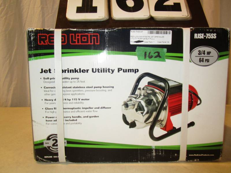 lot 162 image: Red Lion Jet Sprinkler Utility Pump