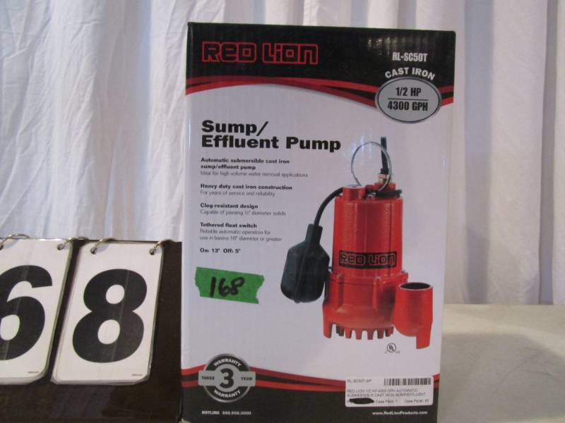 lot 168 image: Red Lion SumpEffluent Pump
