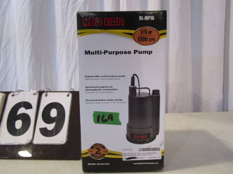 lot 169 image: Red Lion Multi-Purpose Pump