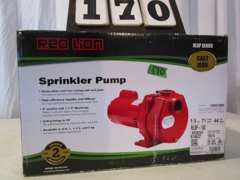lot 170 image: Red Lion Sprinkler Pump