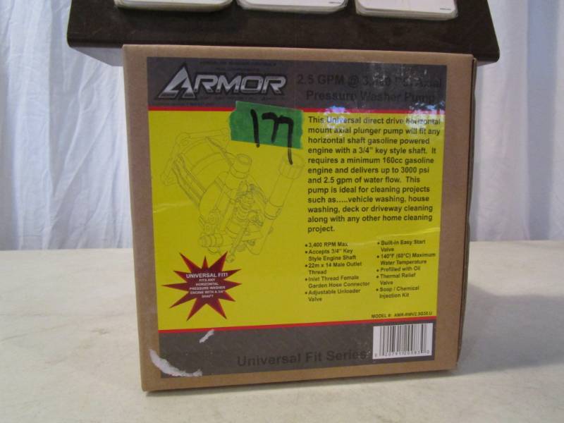 lot 177 image: Armor Pressure Washer Pump