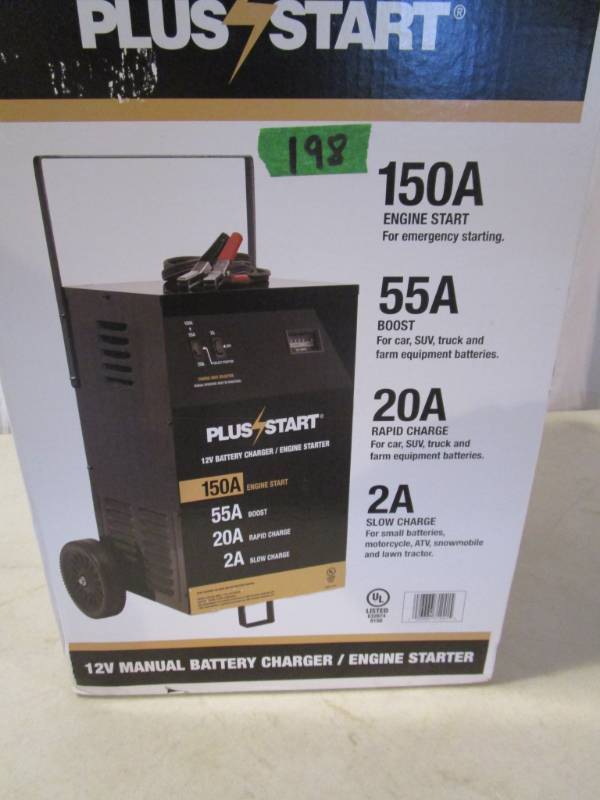 lot 198 image: Plus Start 12 Volt Battery Charger