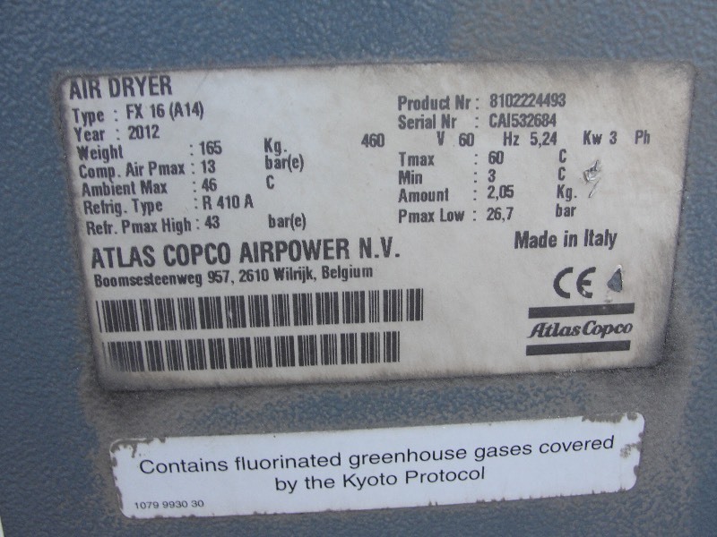 ATLAS COPCA AIR DRYER