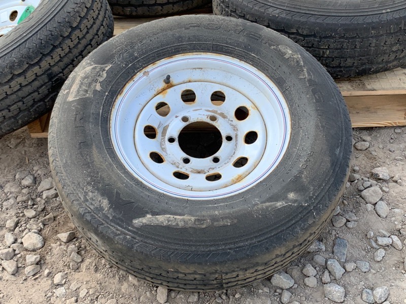 (4) 6-Lug Trailer Wheels & Tires