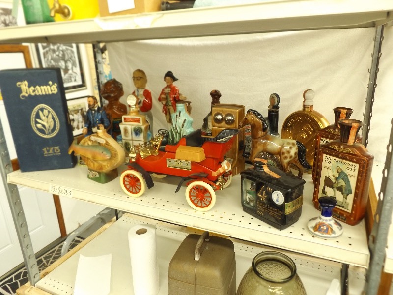lot 29 image: Large Lot of Vintage Decanters