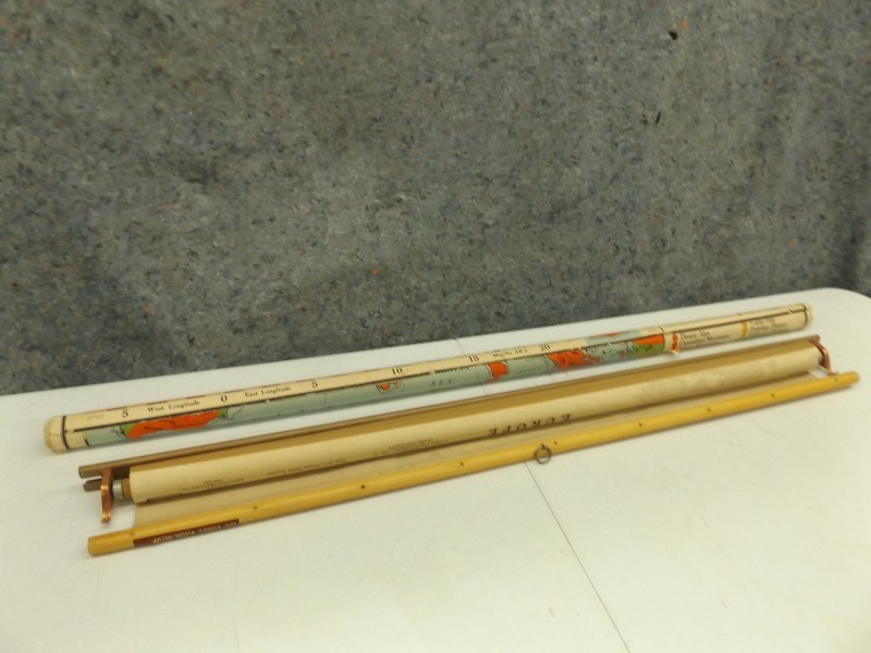 lot 49 image: 2 Large Vintage Cold War Europe Maps