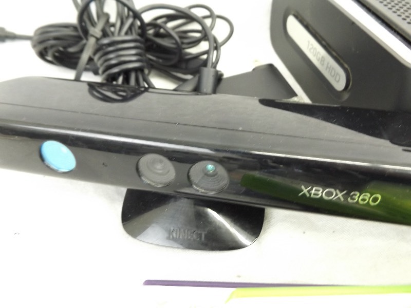 lot 58 image: XBOX 360 with Games and Accessories