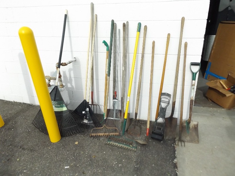 lot 93 image: Large Lot of Misc. Lawn and Garden Tools