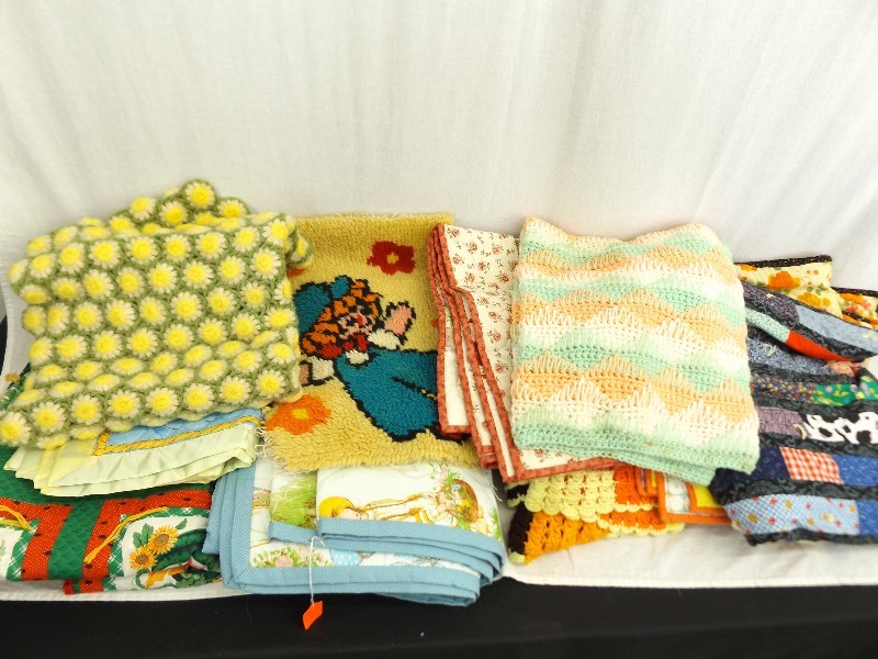 lot 135 image: Lot of Handmade Quilts Blankets, etc.