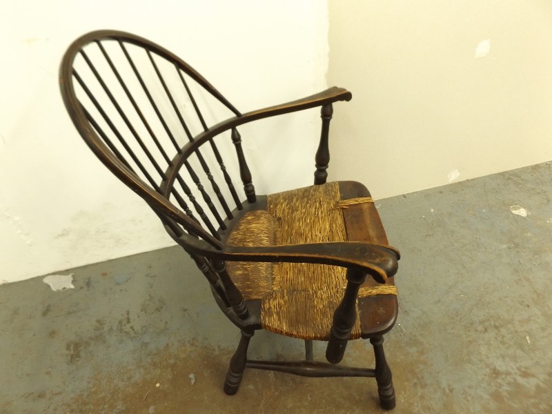 lot 161 image: Antique Windsor ChairRocker
