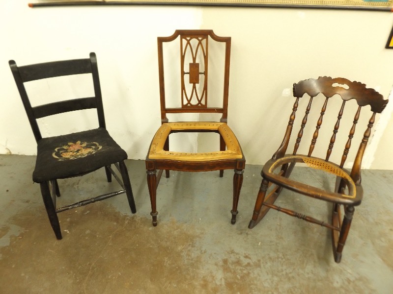 lot 172 image: 3 Antique Chairs