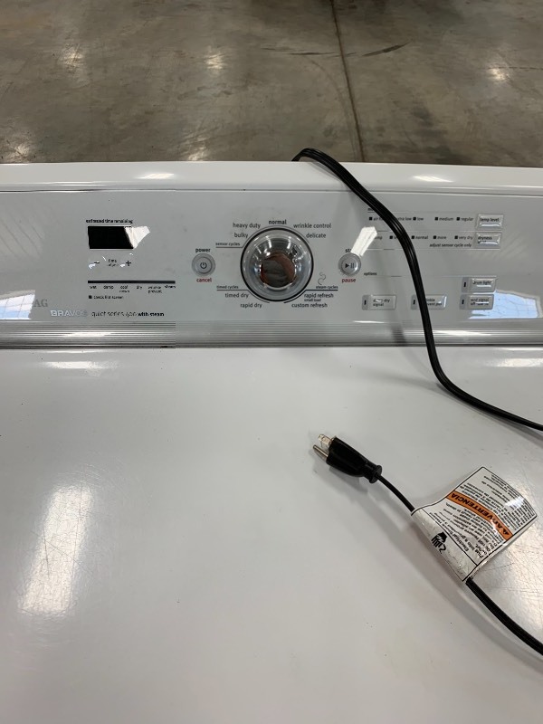 MAYTAG BRAVOS QUIET SERIES 400 W/STEAM GAS DRYER | MAY HOUSEHOLD