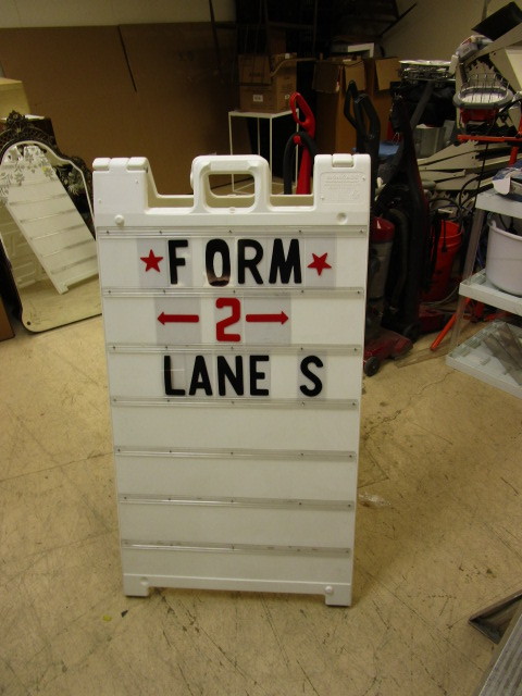 lot 332 image: SIGNICADE FOLDING SIGN BOARD