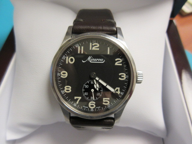 lot 401 image: MINERVA LUXURY MENS WATCH