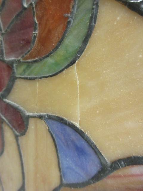 lot 412 image: STAINED GLASS PANEL