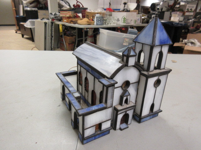 lot 419 image: STAINED GLASS CHURCH BUILDINGS