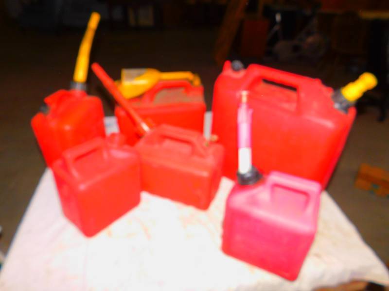 lot 61 image: Misc. Gas Cans