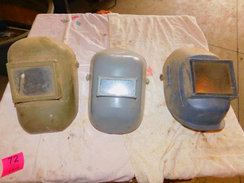 lot 72 image: 3 Welding Helmets