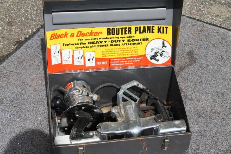 Vintage Black & Decker Router planer kit w/