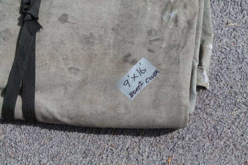lot 50 image: Canvas tarp Heavy Duty 9 Ft X 16 Ft