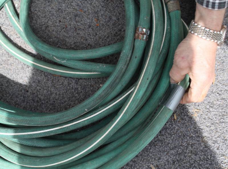lot 66 image: 90 Foot Water Hose , Both ends Are Good