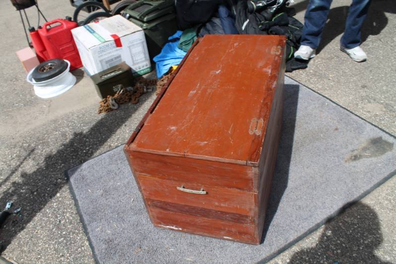 lot 70 image: Cedar Storage Box Measures 20 X 38 X 21