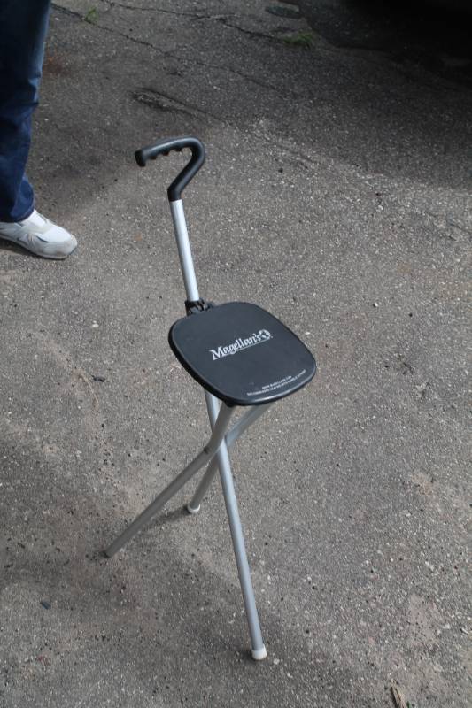 lot 81 image: Folding Hiker Stool