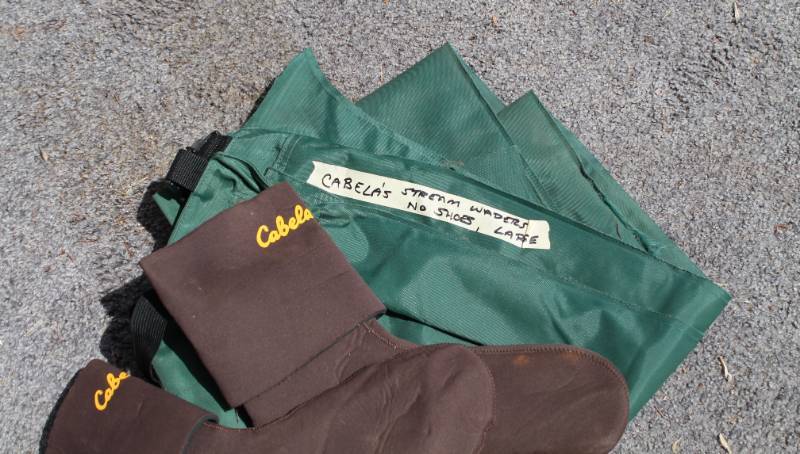 lot 100 image: Cabelas Stream Waders & Slip On Boats