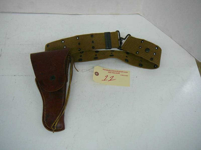 lot 11 image: Military Belt & Holster