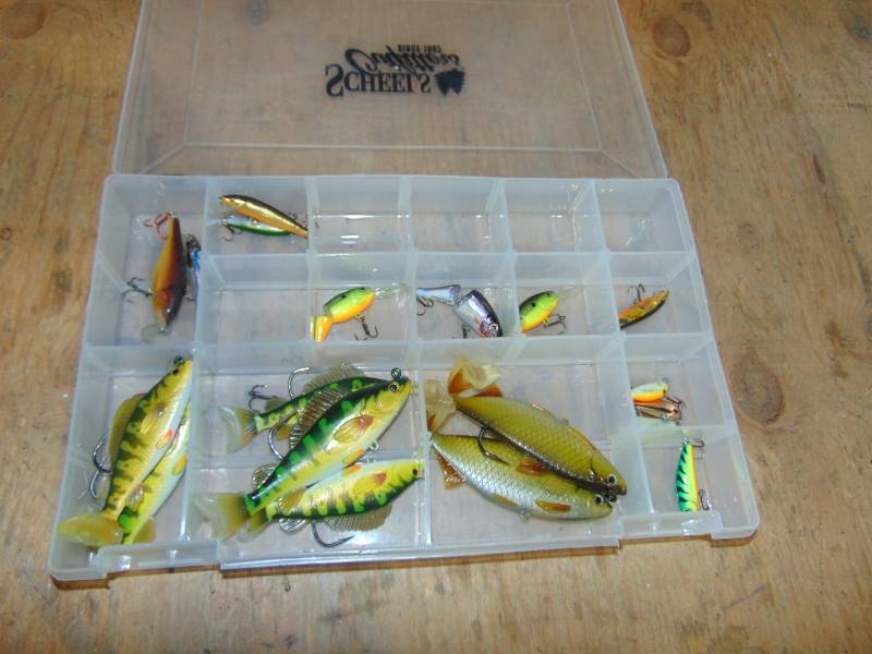 lot 25 image: Fishing Lures and Tackle Box