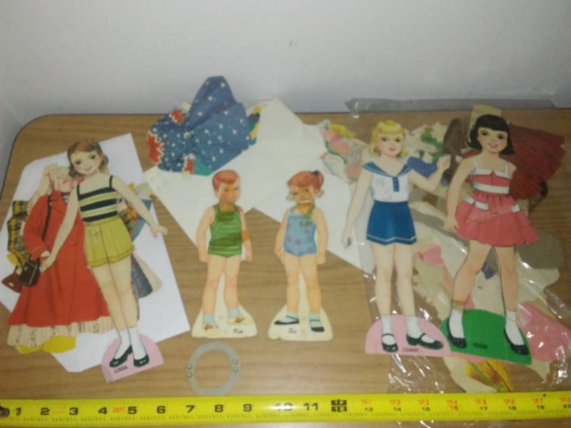 lot 57 image: Paper Doll Cut-outs Circa 1960s