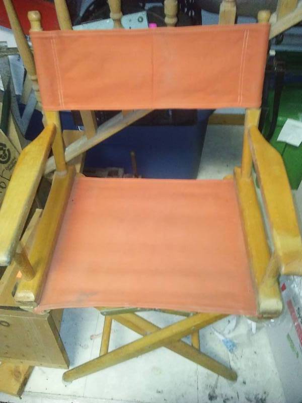 lot 132 image: Mid-century Canvas directors chair