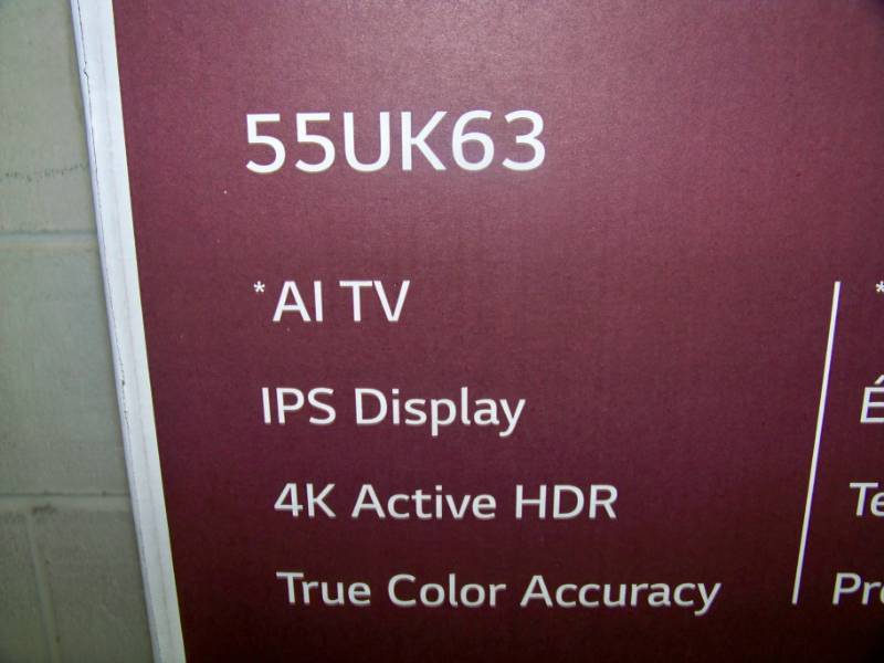 lot 3 image: 55, LG, UHD, 4K Active HDR (2160p), SMART, LED Television  TV - NEW in Original Box