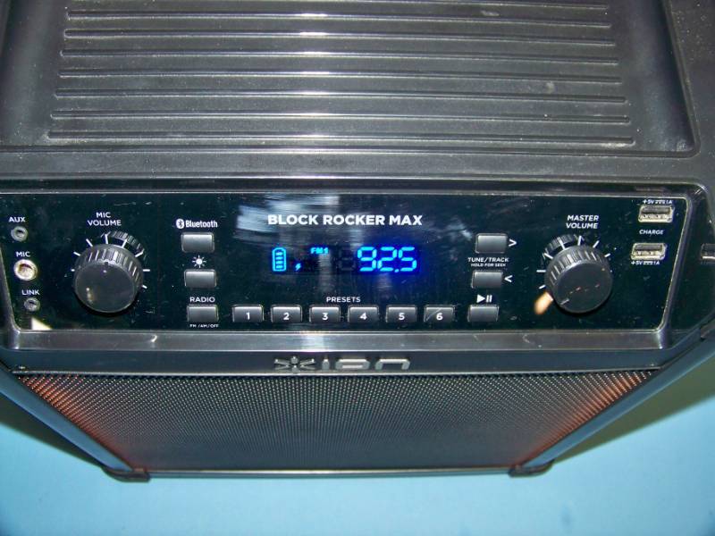 lot 42 image: ION, Block Rocker Max, Portable, Wireless Loudspeaker  Speaker with Bluetooth Connectivity and Front Display Lighting