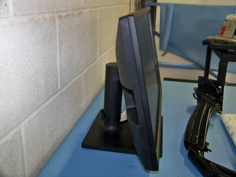 lot 102 image: LG, Flat Screen Computer  PC Monitor and Chief, Swing-Arm Monitor Stand