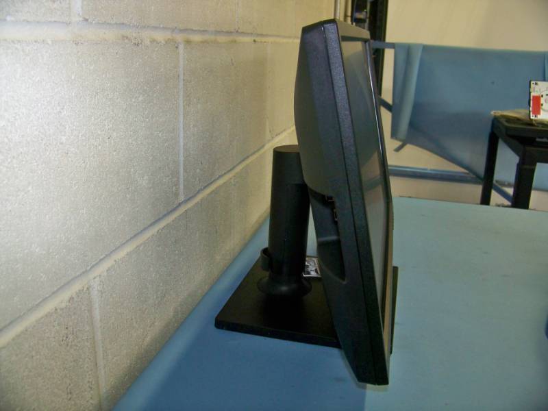lot 103 image: LG, Flat Screen Computer  PC Monitor and Chief, Swing-Arm Monitor Stand
