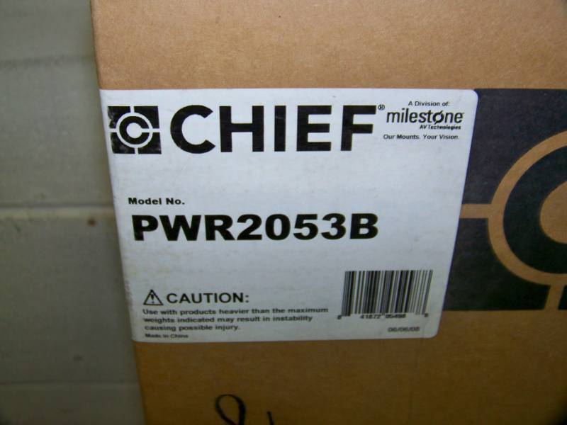 lot 109 image: Chief Manufacturing, 55 Flat Panel Swing Wall Mount - NEW in Original Box