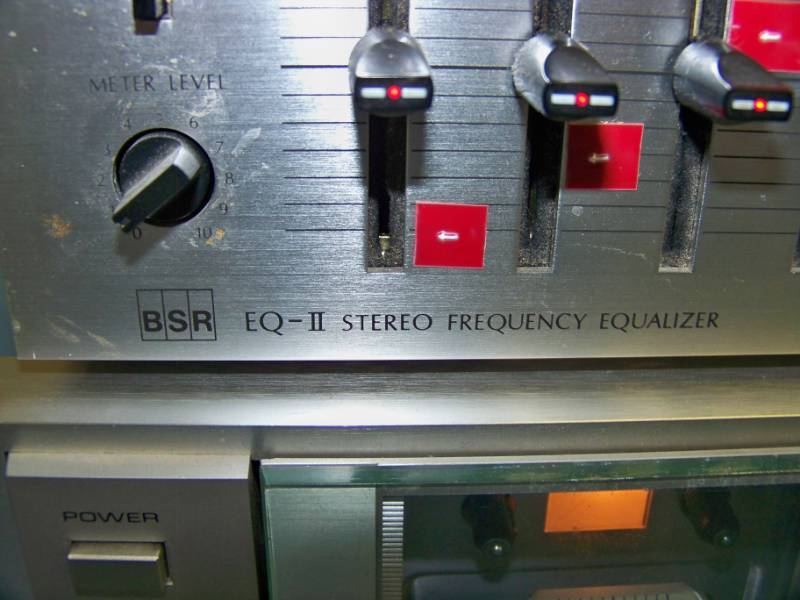 lot 73 image: BSR, EQ-II, Stereo Frequency Equalizer and Realistic, SCT-32, Stereo Cassette Tape Deck