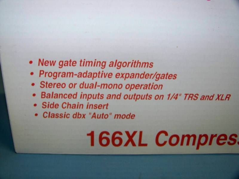 lot 83 image: dbx Professional Products, Compressor  Limiter  Gate in Original Box